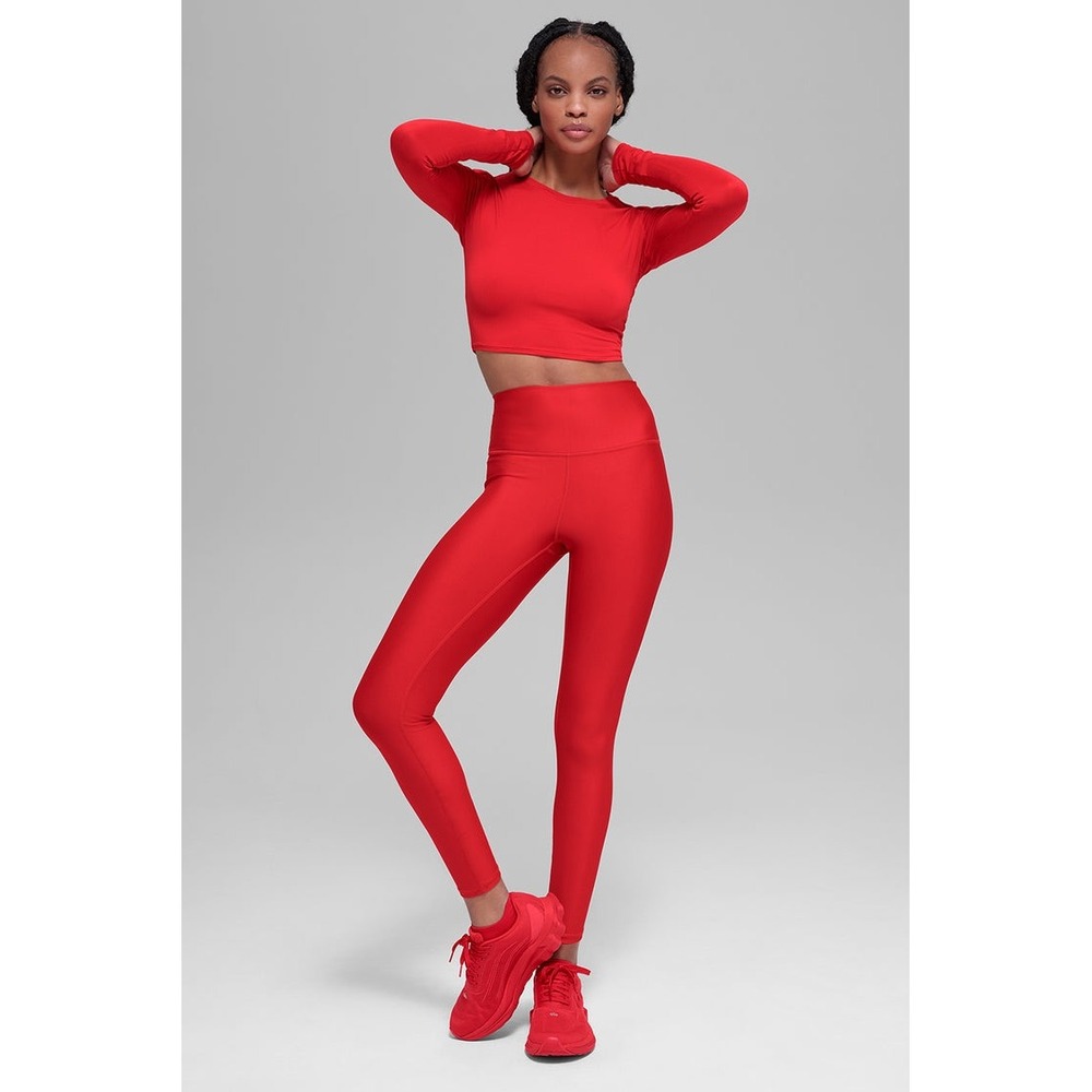 Alo Yoga Womens Airlift High-Waist 7/8 Legging Red Medium W5716R